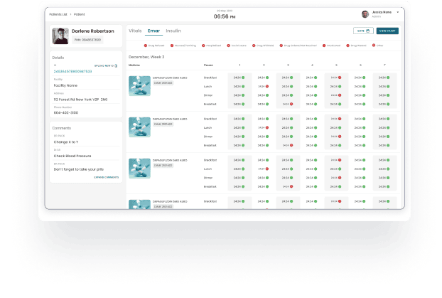 Eliminating human error in medication packaging using Dr.Pack barcode and chart technology.