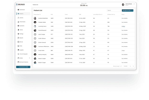 Comparison of inefficient manual workflows versus Dr.Pack's seamless integration with pharmacy systems like WinRx.