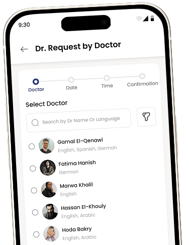 Pharmacy App mobile mockup showing a successful doctor appointment booking confirmation screen.